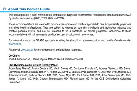 Dyslipidemia Guidelines 2016 Ppt