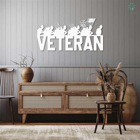 Personalised U.s Veteran Metal Sign, Gift For Veteran, Custom Metal ...