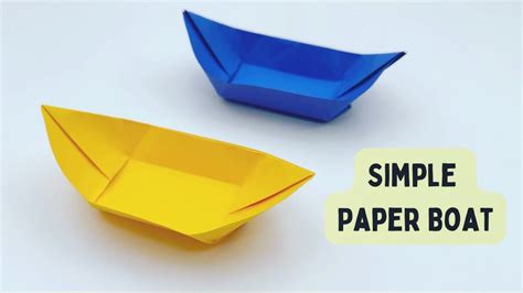 How To Make Easy Paper Speed Boat For Kids / Paper Boat Toy / Paper Craft Easy / KIDS crafts ...