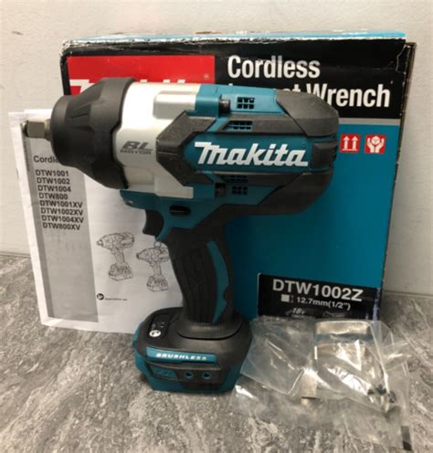 Makita DTW1002Z 18v LXT Cordless Brushless Impact Wrench 1 2 Drive