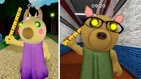 Old Teacher Vs New Teacher Jumpscare Roblox Piggy New Update Youtube