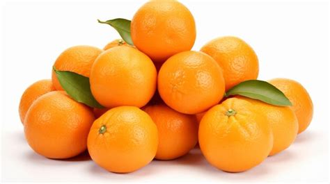 Premium Photo Tangerines On White Background