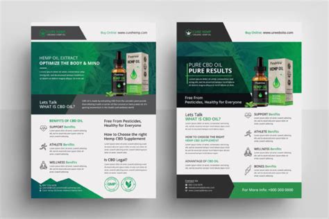 Hemp Product Flyer Template Graphic By Firozahamed2028 · Creative Fabrica