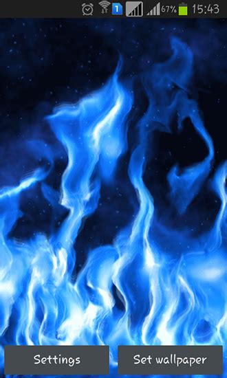 Blue flame live wallpaper for Android. Blue flame free download for ...