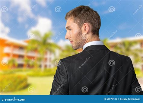 Businessman Looking Over His Shoulder Stock Photo Image Of Employee