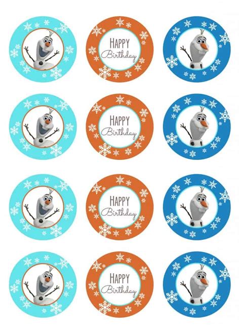 Simple Olaf Birthday Party Cupcake Diaries