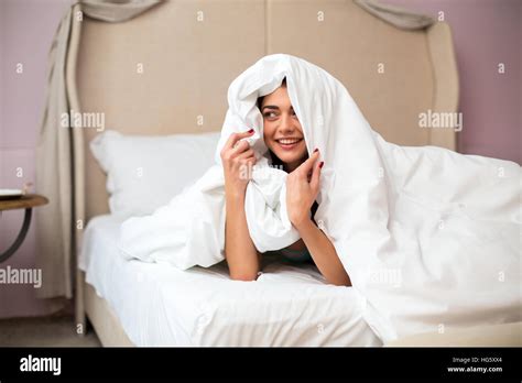 Woman Hiding Under Blanket Hi Res Stock Photography And Images Alamy