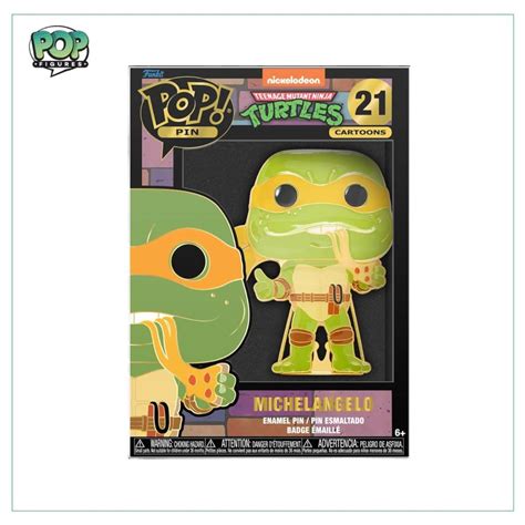 Michelangelo #21 Funko Pop Pin! - Teenage Mutant Ninja Turtles