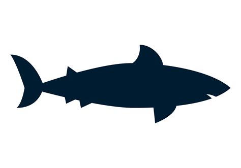 shark animal silhouette 10427280 Vector Art at Vecteezy