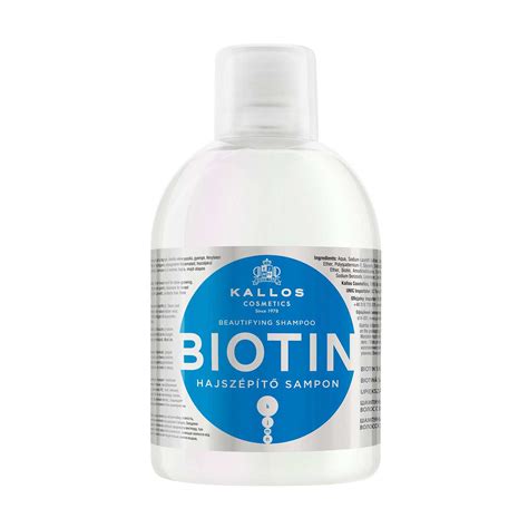 Шампунь KALLOS BIOTIN для улучшения роста волос с биотином 1000мл ...