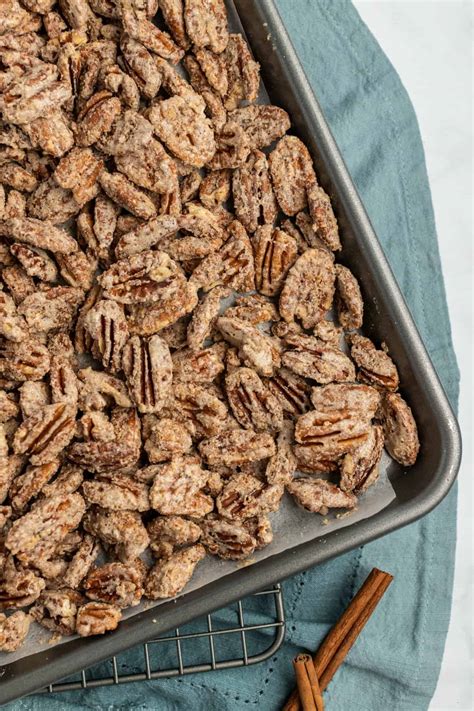 Candied Cinnamon Pecans Recipe - Shugary Sweets