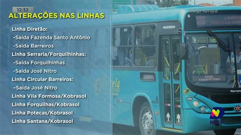 Linhas do transporte público passam por adequações em São José