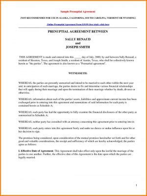 Free Prenuptial Agreement Template Australia Free Printable Prenuptial