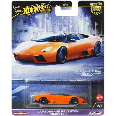 Машинка коллекционная Mattel Hot Wheels Premium Car Culture FPY86 Lamborghini Reventon Roadster