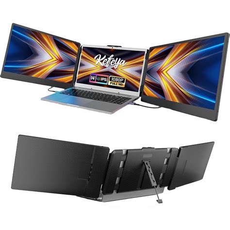 Преносим монитор 14 инча Kefeya, IPS 1080P Full HD, HDR, 16:9, три ...