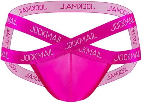 JOCKMAIL Men S Sexy Ice Silk Jockstarp Bikini Breathable U Convex Cross V Low Waist Underwear