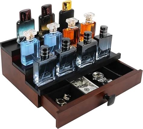 Amazon Tiryiuou Cologne Organizer For Men Tier Wooden Cologne