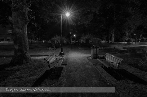 James Neiss Photography Urban Landscape Quiet Park At Night