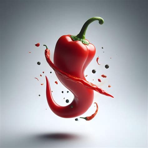 Premium AI Image Burning Hot Red Chili Pepper Spicy Pepper For Hot Sauces Advertisements