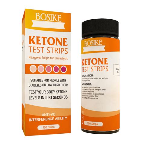 BOSIKE Ketone Test Strips 100ct Monitor Keto Ketosis Precise Urine Test