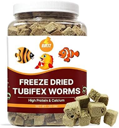 Boltz Freeze Dried Tubifex Worms Fish Food Gm For All Life Stages