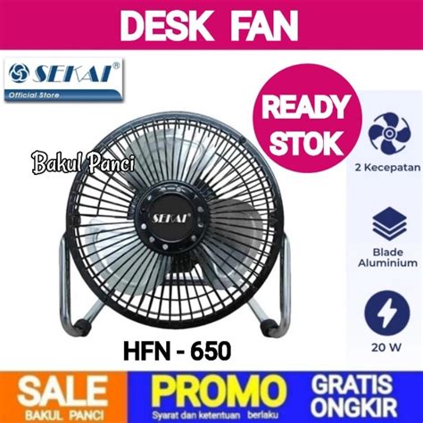 Jual SEKAI KIPAS ANGIN MEJA HFN 650 DESK FAN TORNADO 6 INCH Shopee