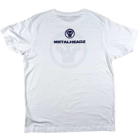 Metalheadz Logo T Shirt Navy On White