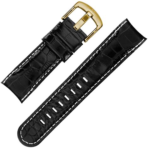 Tw Steel Grandeur Tw96 Twa96 Watch Strap Black Croco Calfskin 24mm