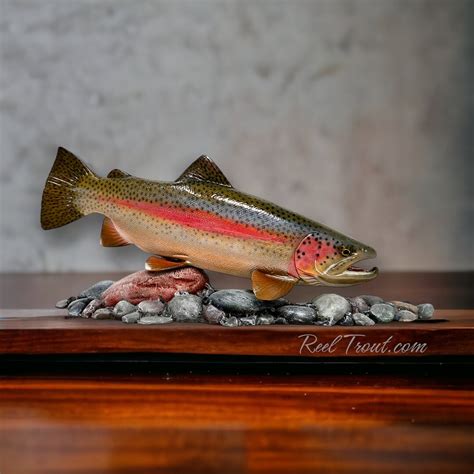 Rainbow Trout River Sculpture Fishing Flyfishing Fly Etsy