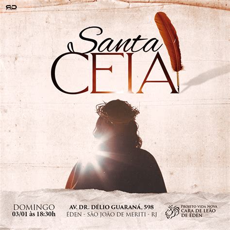 Social Media Santa Ceia Ceia Do Senhor Behance