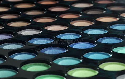 Palette of eyeshadows stock image. Image of colourful - 17966791