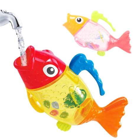 1 Pc Changing Color Fish Baby Bath Swimming Toys for Kids Temperature ...