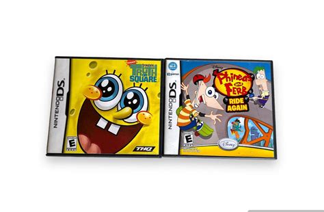 Phineas And Ferb Ride Again Spongebob Truth Or Square Nintendo Ds Games