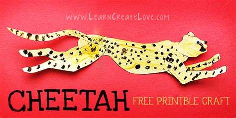 Cheetah Printable Craft