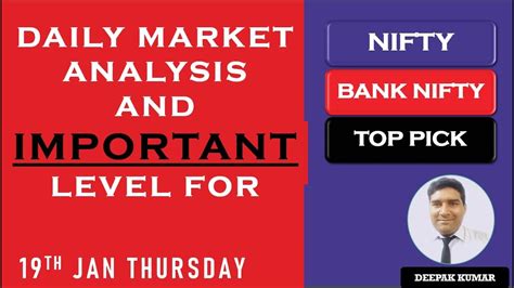 Nifty And Bank Nifty Prediction Nifty Tomorrow Analysis 19th Jan Nifty