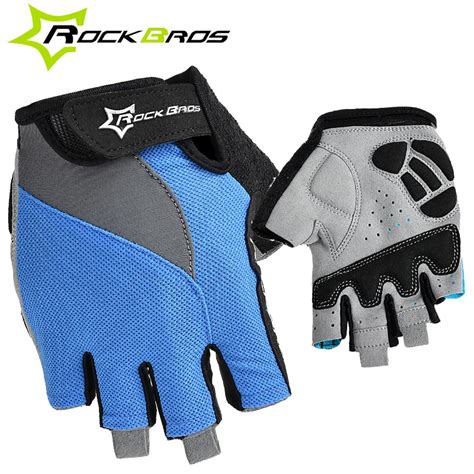 Rockbros Outdoor Sport Gloves Gel Padded Bicycle Fingerless Gloves Mtb