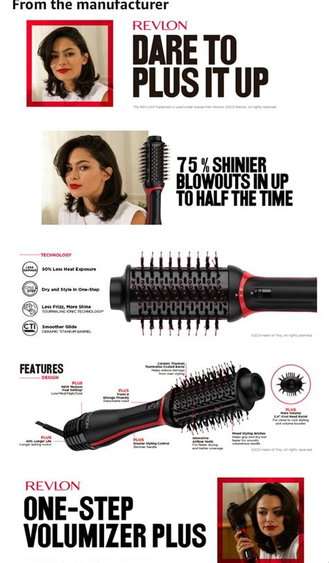 Revlon One Step Volumizer Plus Hair Dryer And Hot Air Brush Salon Quality Results