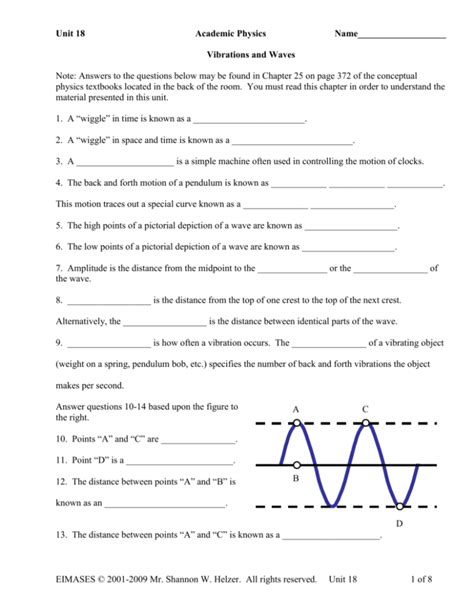 Unit 18 Waves And Sound