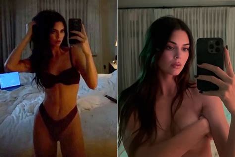 Kendall Jenner Goes Topless In A Series Of Moody Instagram Selfies