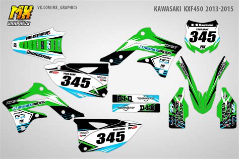 Наклейки на мотоцикл Kawasaki KX450F 2013-2015 AnswerRaicing | MX Graphics