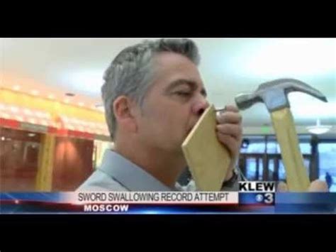 Brad Byers Klew World Record Sword Swallowing Story World Records