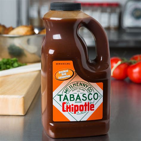 TABASCO 64 Oz Chipotle Pepper Hot Sauce 2 Case
