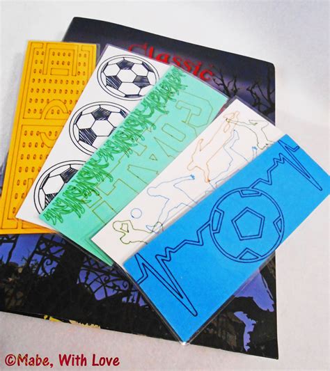 Soccer Bookmarks Handmade Laminated Sports Bookmark Set Etsy