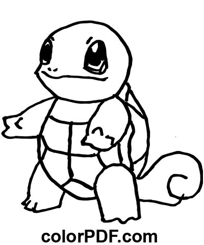 Pokemon Squirtle Do Druku Kolorowanki I Ksi Ki W Formacie Pdf