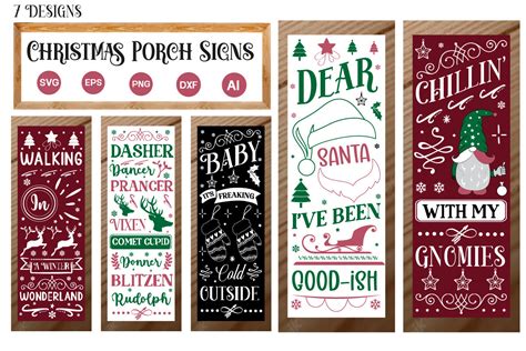 Christmas Porch Signs Svg Bundle Graphic By Graphicpicker · Creative