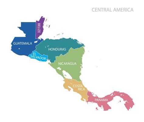 map of central and south america with countries 4