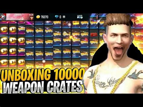 Opening 10000 Rare Weapon Crates In My I D Garena Free Fire YouTube