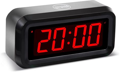 Black Chaorong Small Battery Operated Digital Led Alarm Clock With