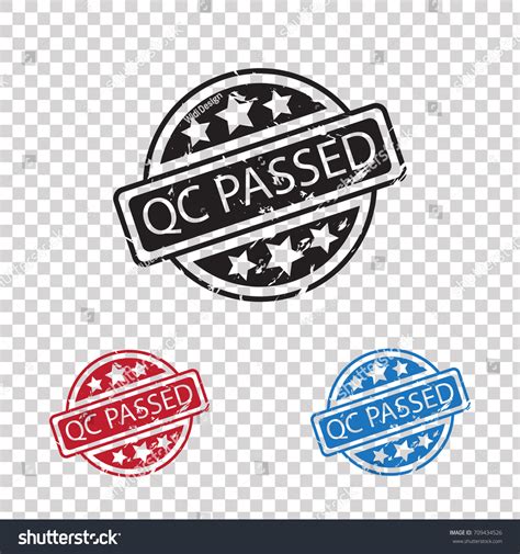 Quality Control Passed Rubber Stamp Stock Vector Royalty Free