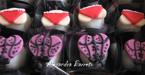 Alexandra Barreto Confeitaria Personalizada Doces para Chá de Lingerie